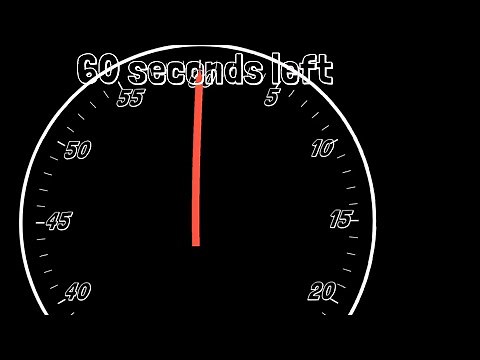 1 Minute Countdown Timer With Voice Sound Effects