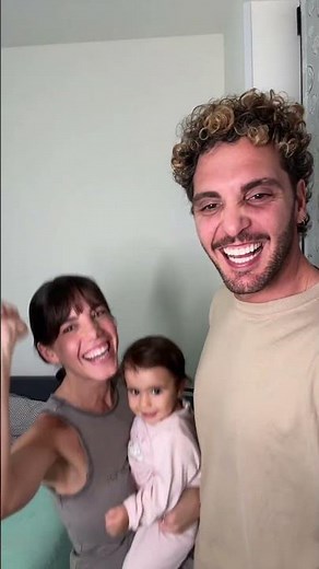 Our little girl is always happy when we kiss 🥰 #engaged #love #newparents #family