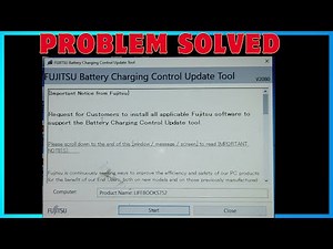 How to deactivate Fujitsu Battery Charging Control Update Tool