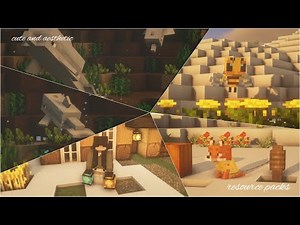 5 cute and aesthetic resource/texture packs for minecraft java [1.16.5] ☁️