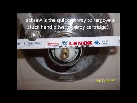 Removal Procedure For Stuck Delta Shower Handle And Stuck Delta Shower Cartridge