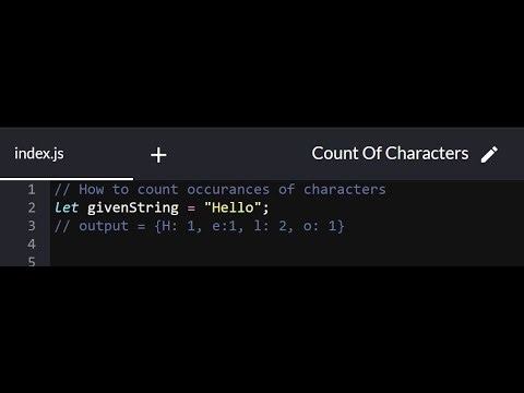 JavaScript Code Challenge: How to Count Character Occurrences in a String (Step-by-Step Tutorial)