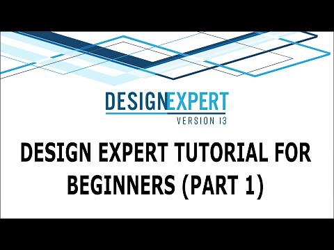 Design Expert Tutorial for Beginners (Part 1) | Design Expert Software Tutorial | Design Expert 13