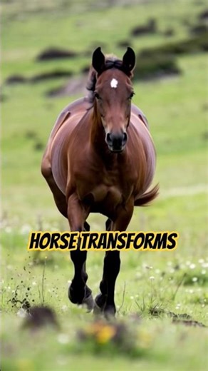 Baby Horse Transforms into an adult Horse, time Lapse in 6 sec.