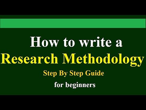 How to write a research methodology | a step-by-step guide for beginners | brief explanation