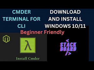 Mastering CMDER Command Prompt || Installation and Usage Guide || Stack Board