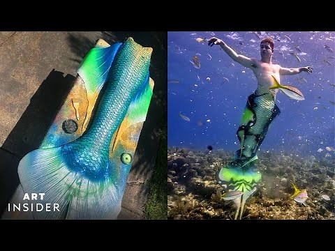 How Realistic Mermaid Tails Are Made | Art Insider