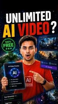 Free AI Video tool 😱 #aiautomation #contentcreator #shorts #hack #aivideo #ai