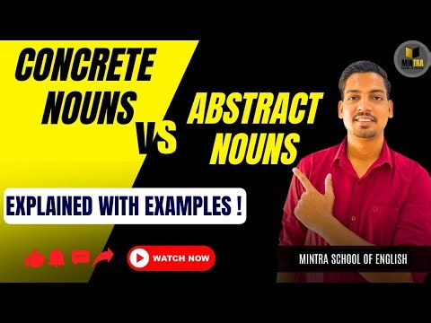 Concrete vs Abstract Nouns Explained Simply | Easy Grammar Lesson with Examples