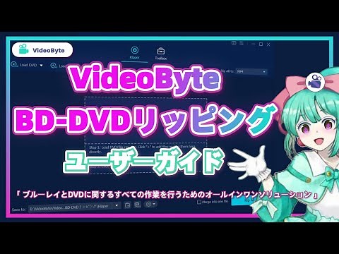 VideoByte BD-DVDリッピングの使い方「初心者ガイド」