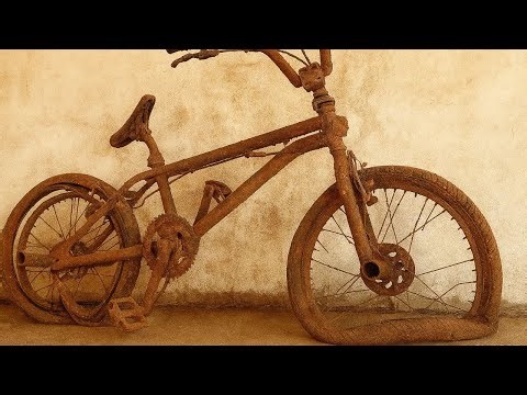 Restoration Old Rusty Abandoned BMX Bike for my son - Complete Process