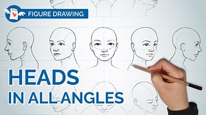 How to Draw Faces & Head Angles for Portraiture / Figure Drawing / Character Design