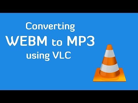 Convert webm to mp3 using VLC