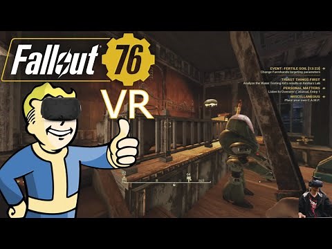 Playing 'Fallout 76' in VR with VorpX on an HTC Vive Pro and it's very good!