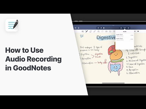 How to Use Audio Recording in GoodNotes