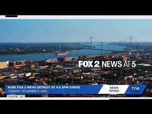 WJBK FOX 2 News Detroit at 4 & 5pm Opens - 11/11/2025