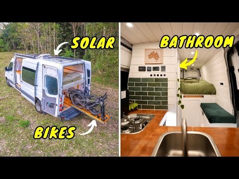 DIY Camper Van Tour | Full-Time Van Life in a Self-Built Tiny Home