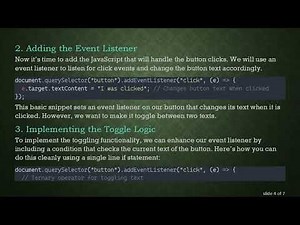 Mastering JavaScript: Change Button Text with Event Listeners