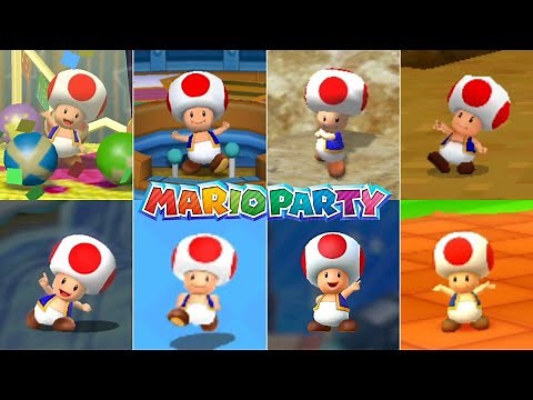 Evolution Of Toad In Mario Party Games (Playable) [2003-2016]