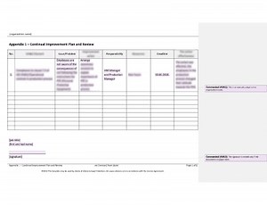 Continual Improvement Plan and Review [ISO 45001 documents]