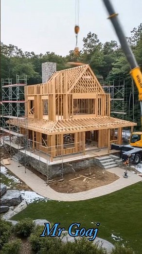 “Modern House Construction Timelapse – From Ground to Finish! 🏗️✨”