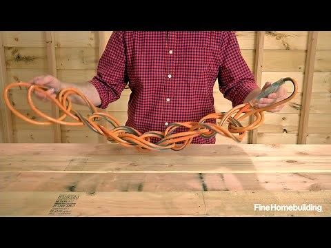 How to Wrap a Tangle-Free Extension Cord
