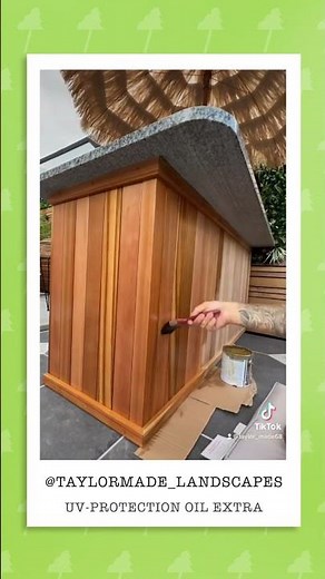 Osmo UV-Protection Wood Oil on Exterior Cedar Cladding