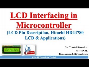 PA 3.3 Explain LCD Interfacing | Hitachi HD44780 LCD | Microcontroller