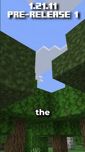 Minecraft Java Edition - 1.21.11 Pre-Release 2 Quick Showcase! See-Through Leaves Update! #minecraft
