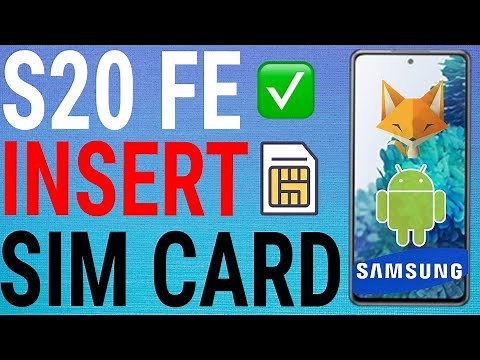 Samsung S20 FE: How To Insert Sim Cards & Micro SD Card