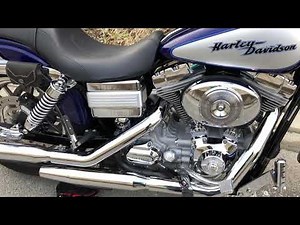 ハーレーTC88 FXDCIダイナスーパーグライドカスタムにモーターステージブラスマフラー排気音