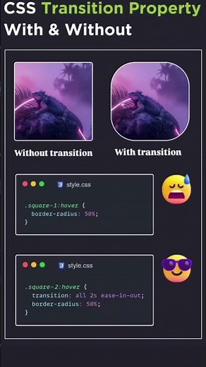 CSS transition property #css #transition