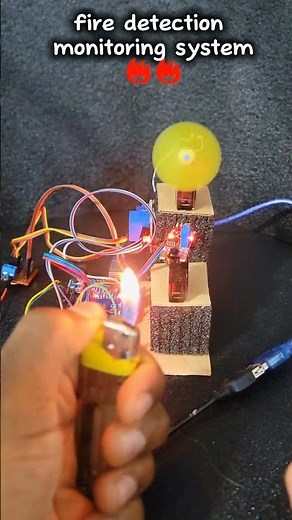 fire detection monitoring system with arduino #arduinoprojects #scienceproject #arduinoideas