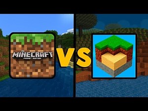 MINECRAFT POCKET EDITION VS CRAFT POCKET 3D | MCPE ПРОТИВ CRAFT POCKET 3D
