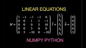 Solving a System of Linear Equations with a Matrix and Python
