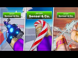 Winning with EVERY SKIN in Roblox Rivals.. (Festive Case)