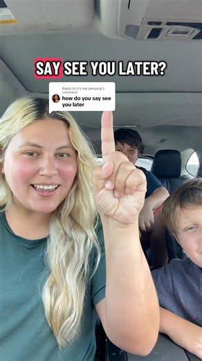 How do you say see you later in sign language #fyp #cochlearimplant #signlanguage #deaf #asl
