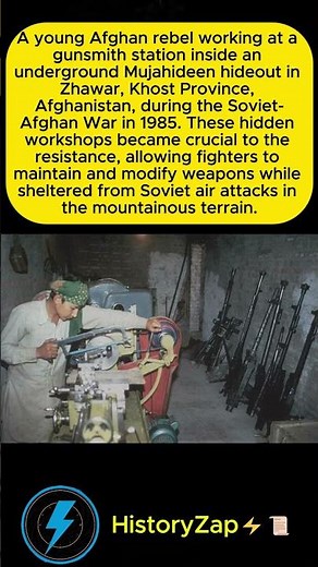 🏔️ Secret Rebel Hideout: Afghan Gunsmith Station During Soviet War 1985