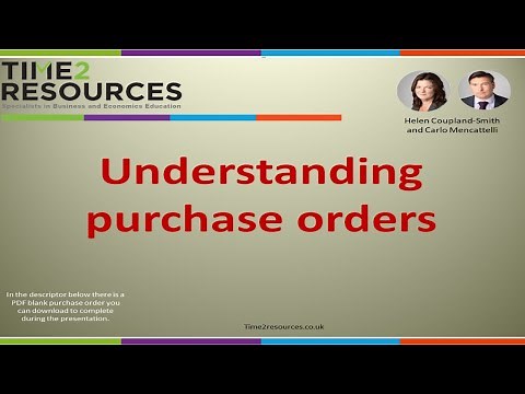 Understanding purchase orders
