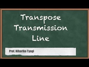 Transpose Transmission Line - Transmission Line Parameters - Power System Engineering 1