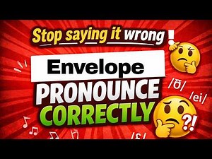 Envelope/ Pronounce Correctly