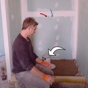 38K views · 1.1K reactions | Building A Walk-In Shower From Scratch - DIY (Part 2) - I was tired but happy when I finished! Anna likes it, too! | How to Renovate a Chateau | Facebook