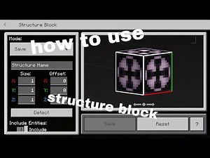how to use structure block in minecraft