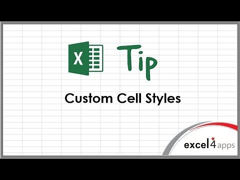 Excel Tip: Custom Cell Styles