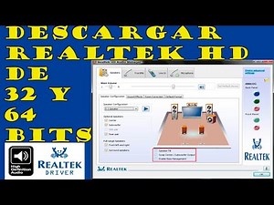 Descargar e instalar Realtek HD para Win7 /8 /8.1 / 10 de 32 y 64 bits