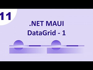 MAUI - Syncfusion : DataGrid - Part 1