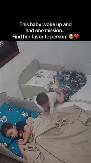This baby woke up and had one mission…Find her favorite person. 🥹❤️