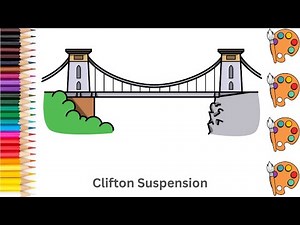 Clifton Suspension Bridge - Sketch Art and Paint | Step by step tutorial | Pencil to Palette