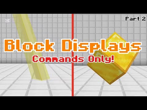 Block Displays In Minecraft Bedrock | Command Tutorial