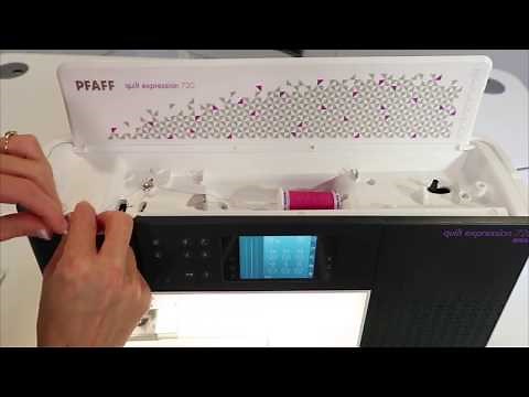 Pfaff Quilt Expression 720 4 Threading & Winding the Bobbin